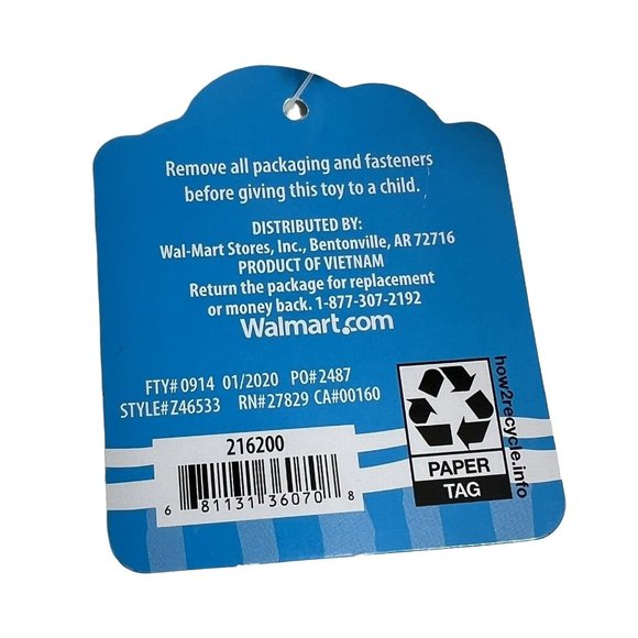 Spark Create Imagine Plush Rattle Pals Bunny Rabbit Stuffed Animal 4" Lovey Pink - Picture 10 of 12